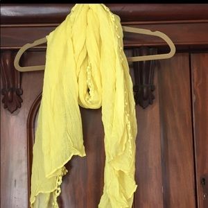Kate Landry yellow scarf